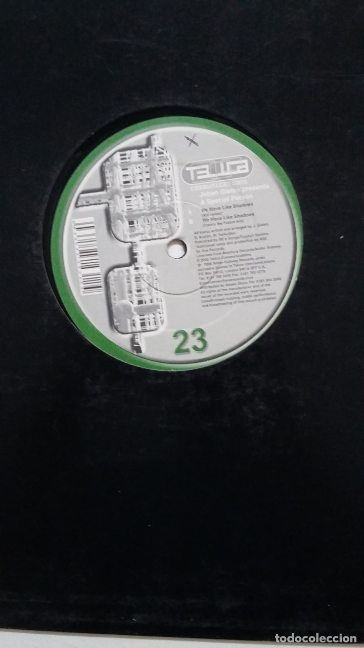 Discos de vinilo: WE MOVE LIKE SHADOWS. JOHAN GLELEN. MAXI SINGLE. TDKDA67 - Foto 2
