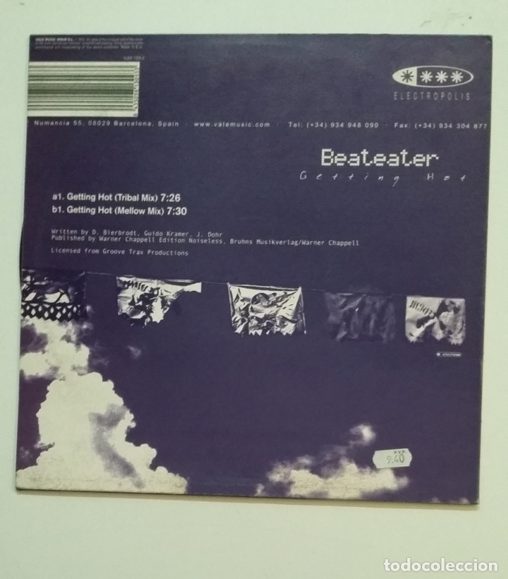 Discos de vinilo: BEATEATER GETTING HOT. MAXI SINGLE. TDKDA68 - Foto 3