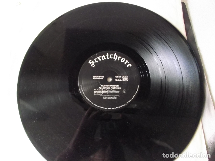 Discos de vinilo: Necronomicon. Apocalyptic Nightmare, Scratchcore LP Germany 1987 - Foto 4