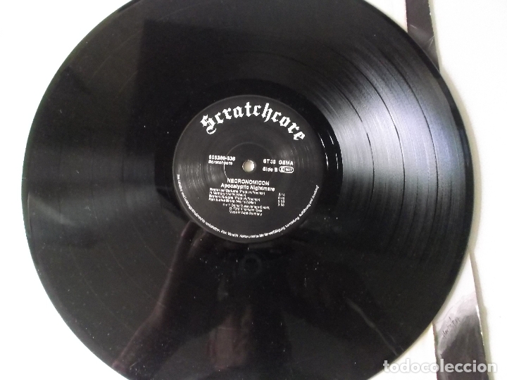 Discos de vinilo: Necronomicon. Apocalyptic Nightmare, Scratchcore LP Germany 1987 - Foto 6