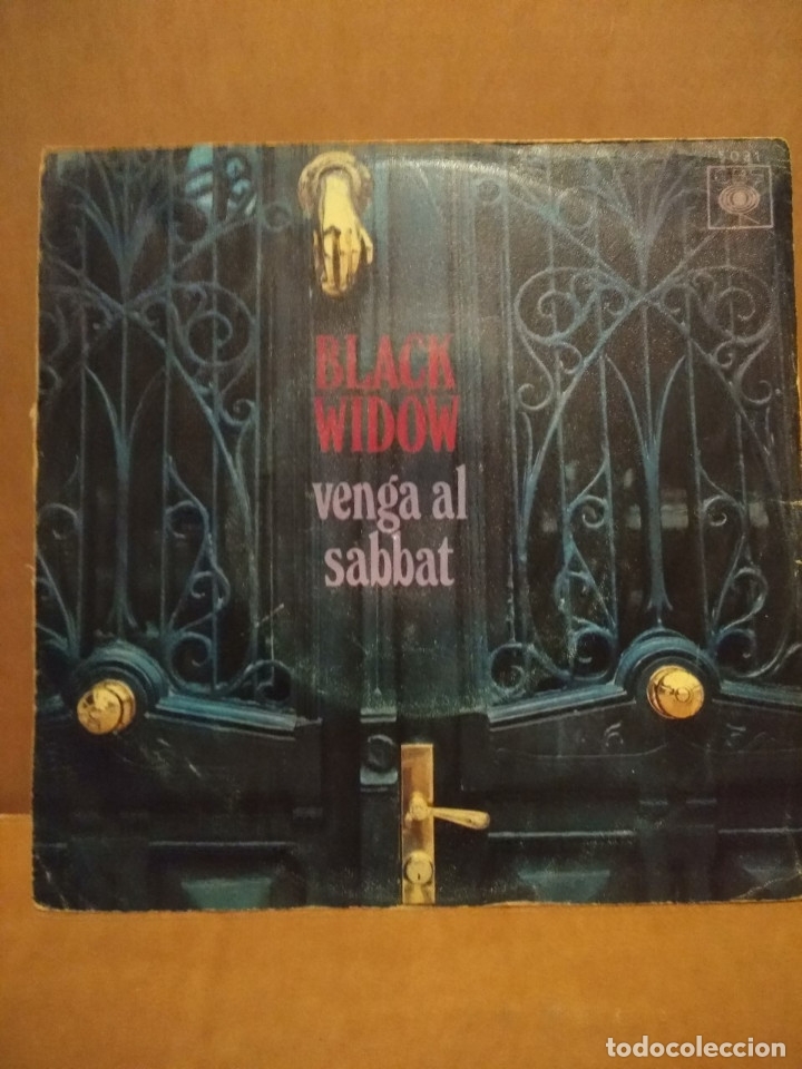 Discos de vinilo: SG BLACK WIDOW : VENGA AL SABBAT - Foto 1
