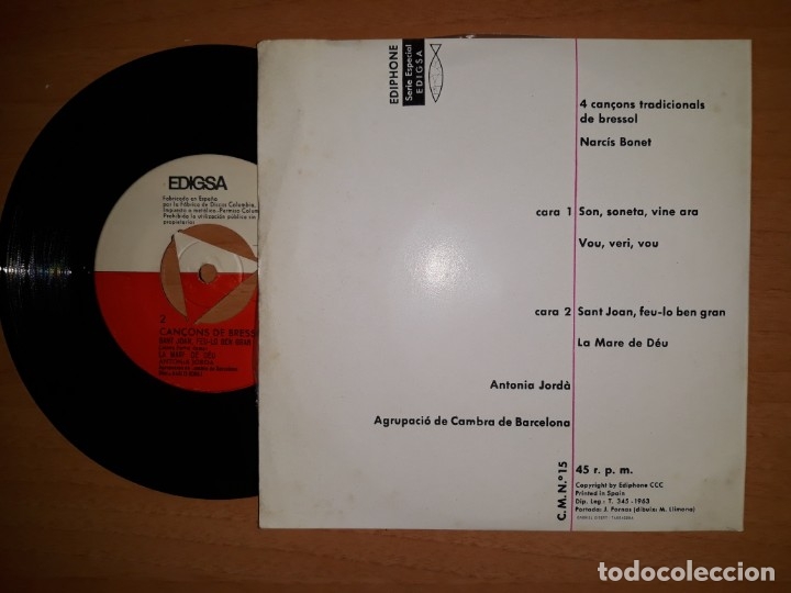 Discos de vinilo: Cancons  de bressol. - Foto 2