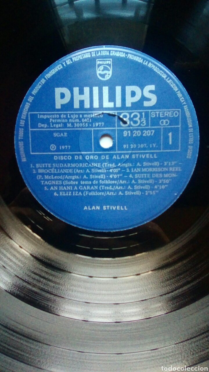 Discos de vinilo: Alan Stivell - Disco de oro, Philips, 1977. Spain. - Foto 4