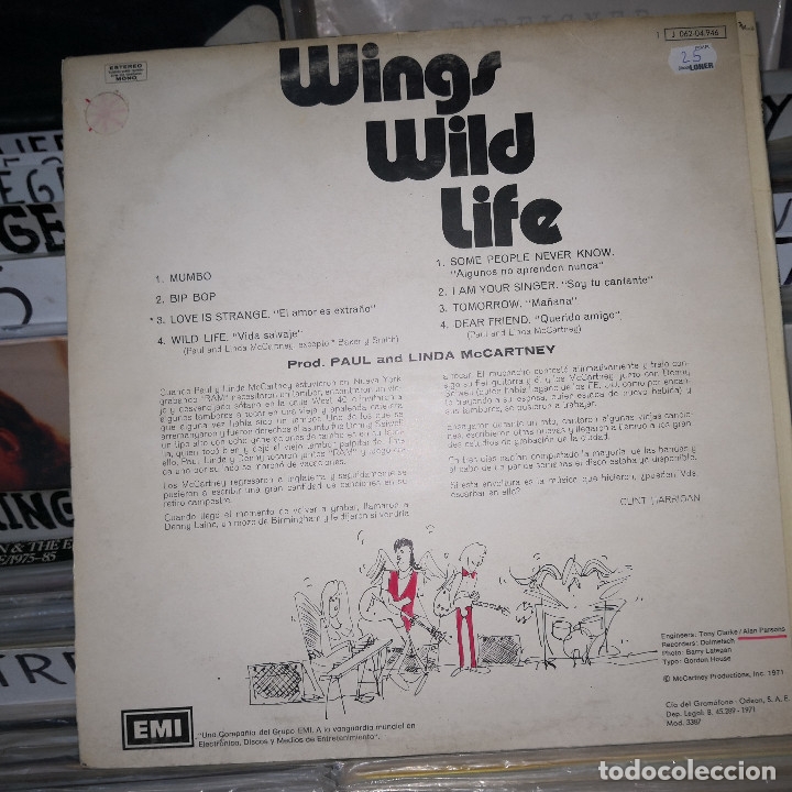 Discos de vinilo: WINGS WILD , EMI ODEON, J 062-04946 - Foto 2