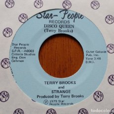 Discos de vinilo: TERRY BROOKS & STRANGE - DISCO QUEEN 1979 USA ACID HARD ROCK ORIGINAL SINGLE. Lote 176940303