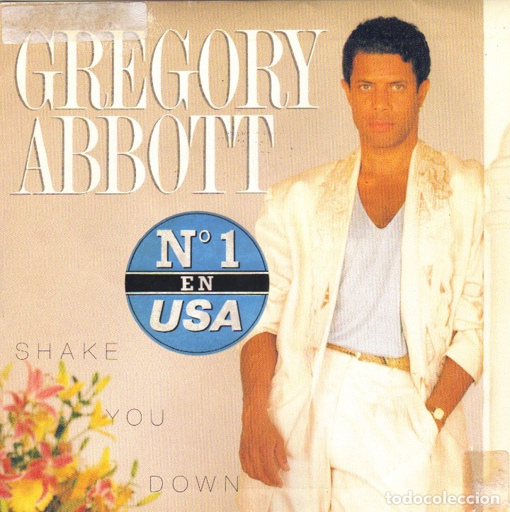 Discos de vinilo: GREGORY ABBOTT - SHAKE YOU DOWN SINGLE SPAIN PROMO 1986 - Foto 1