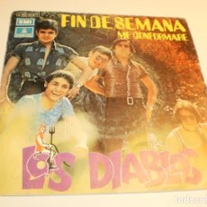 Discos de vinilo: SINGLE LOS DIABLOS. FIN DE SEMANA. ME CONFORMARÉ. ODEÓN 1971 SPAIN (PROBADO Y BIEN)