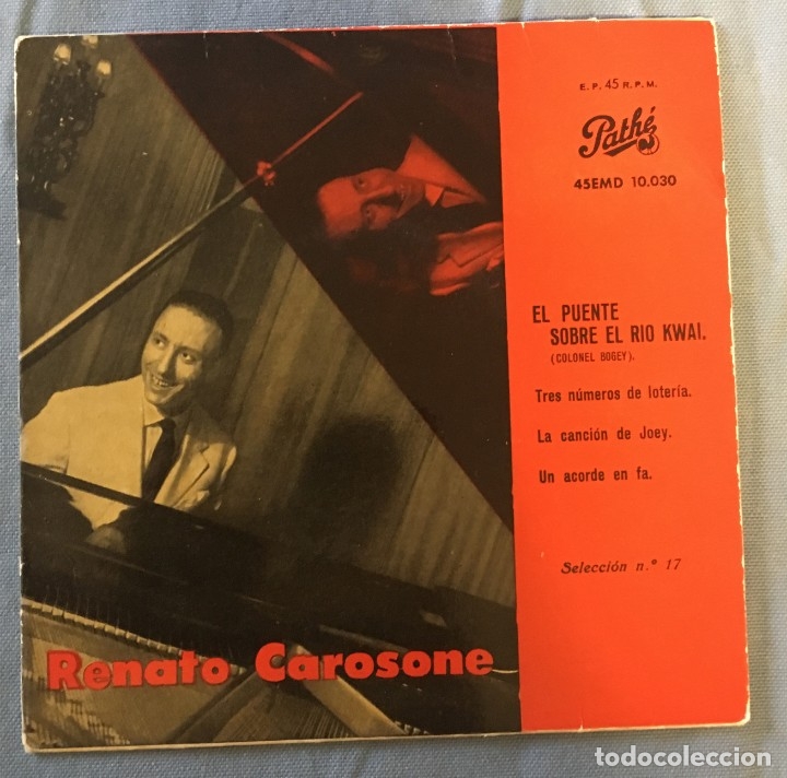 Discos de vinilo: LOTE DE 3 SINGLES RENATO CAROSONE - Foto 4