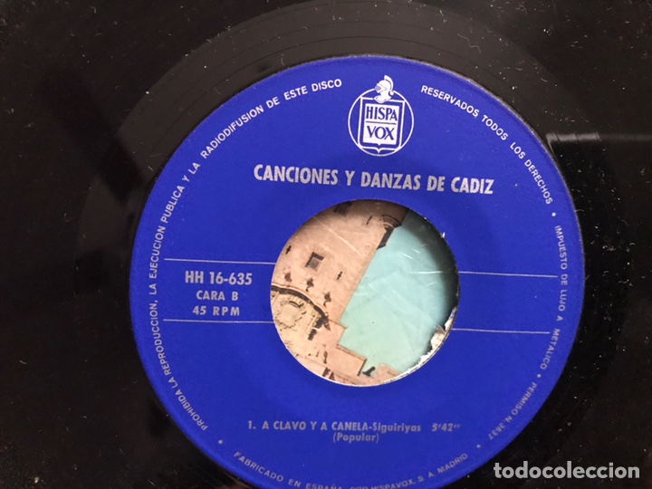 Discos de vinilo: Canciones y danzas de C&aacute;diz - Foto 5