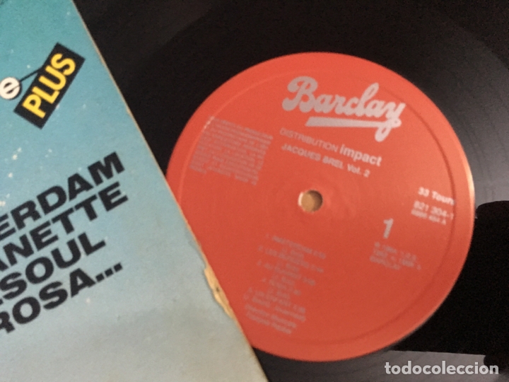 Discos de vinilo: JACQUES BREL (PROGRAMME PLUS VOL 2) LP FRANCE (B-5) - Foto 2