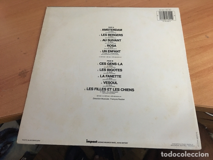 Discos de vinilo: JACQUES BREL (PROGRAMME PLUS VOL 2) LP FRANCE (B-5) - Foto 4
