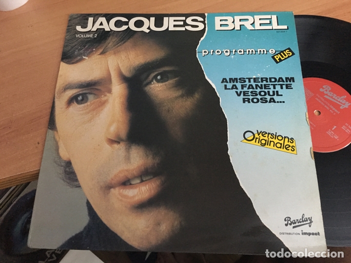 Discos de vinilo: JACQUES BREL (PROGRAMME PLUS VOL 2) LP FRANCE (B-5) - Foto 1