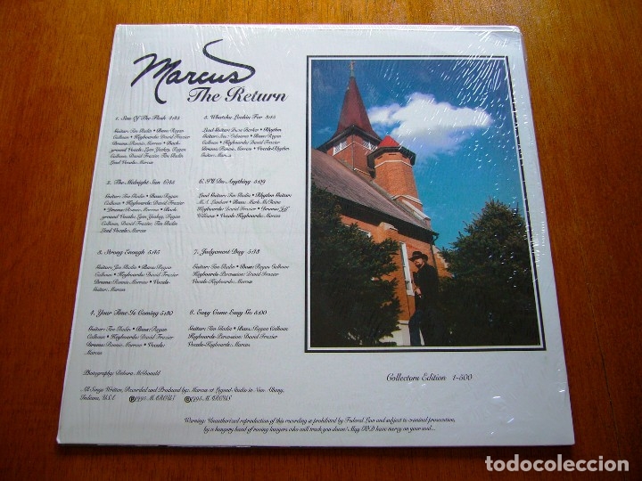 Discos de vinilo: MARCUS-THE RETURN 1995 USA PSYCHEDELIC ROCK ORIGINAL LP EX/M- - Foto 2