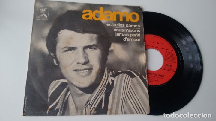 Discos de vinilo: SINGLE  ( VINILO) DE ADAMO A&Ntilde;OS 60 - Foto 1