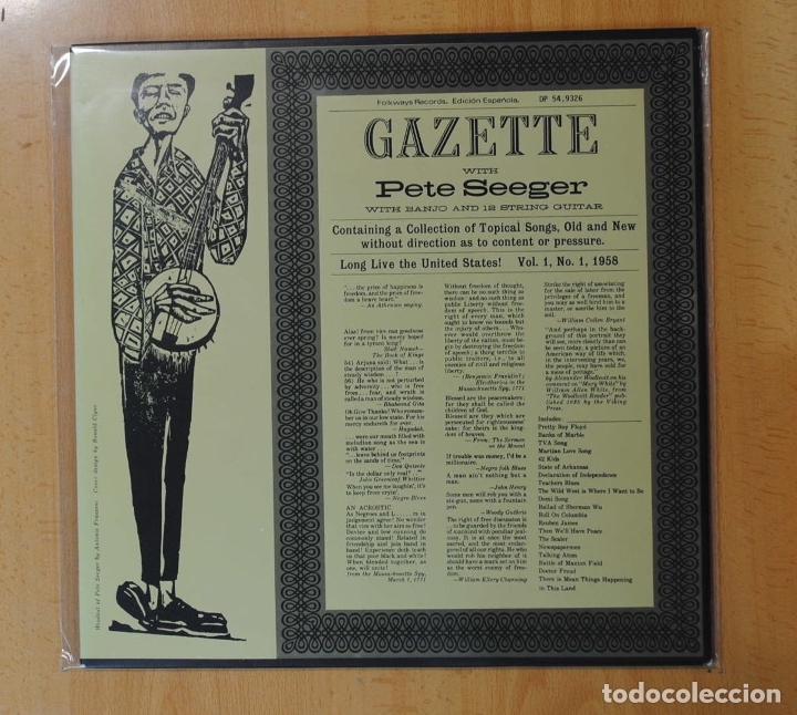 Discos de vinilo: PETE SEEGER - GAZETTE WITH PETE SEEGER - LP - Foto 1