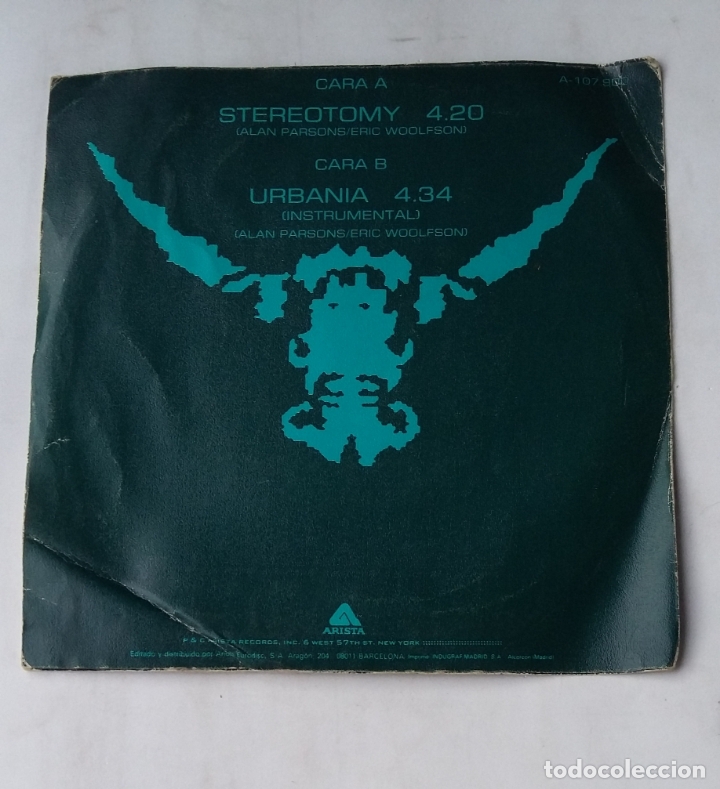 Discos de vinilo: The Alan Parsons Project - Stereotomy - Single. TDKDS17 - Foto 2