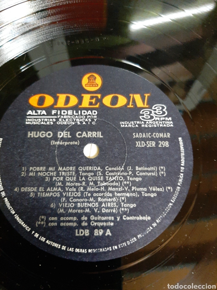 Discos de vinilo: Hugo del Carril Odeon Argentina - Foto 2