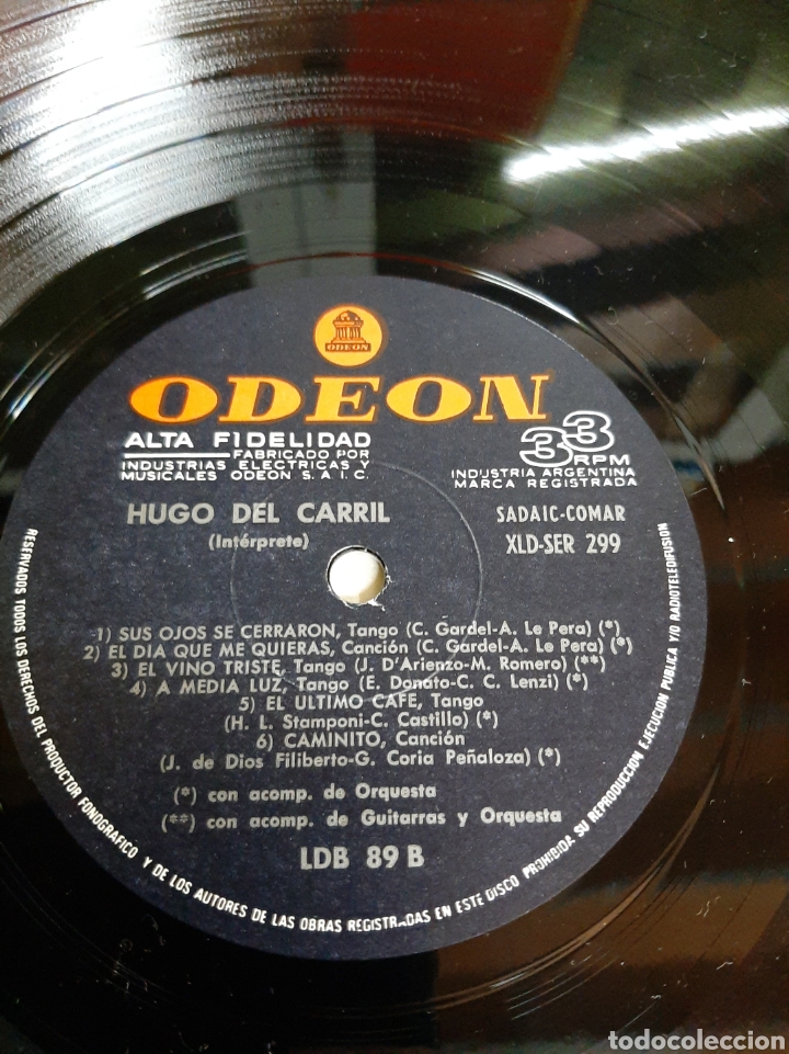 Discos de vinilo: Hugo del Carril Odeon Argentina - Foto 3