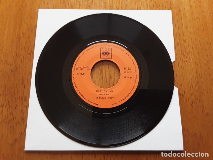 Discos de vinilo: BOB DYLAN - WIGWAM 1970 SINGLE ORIGINAL ESPA&Ntilde;OL - Foto 3