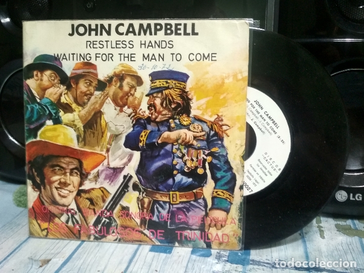 Discos de vinilo: JOHN CAMPBELL RESTLESS HANDS  SINGLE SPAIN 1972 PDELUXE - Foto 1