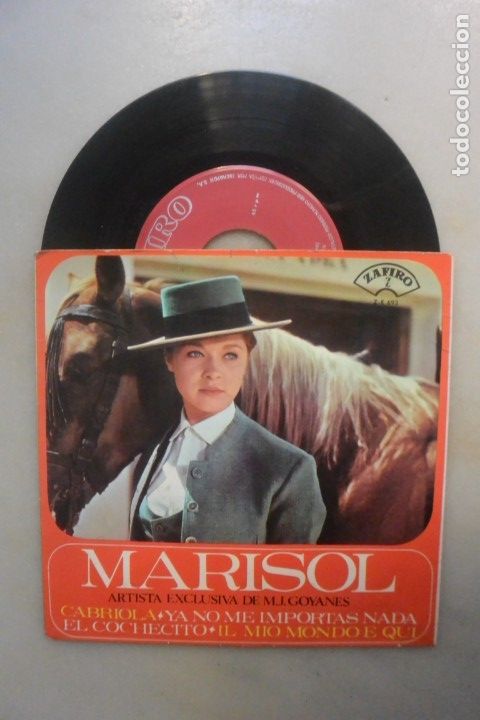 Discos de vinilo: DISCO SINGLE MARISOL CABRIOLA, ZAFIRO - Foto 1
