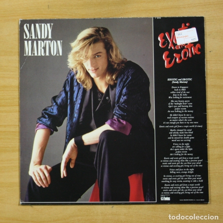 Discos de vinilo: SANDY MARTON - EXOTIC AND EROTIC - MAXI - Foto 2