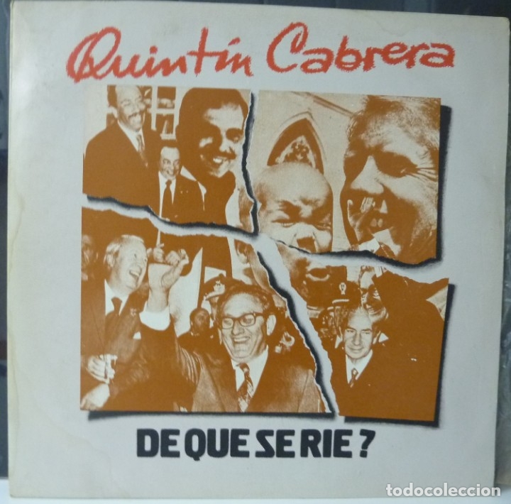 Dischi in vinile: QUINTIN CABRERA// &iquest;DE QUE SE RIE?//1977//PORTADA DOBLE//(VG VG). LP
