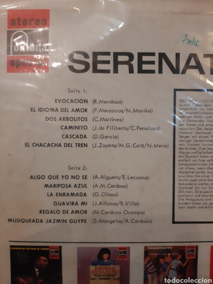 Discos de vinilo: Los Indios Serenata fontana - Foto 2