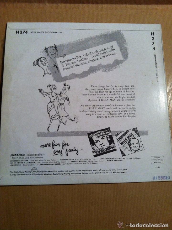 Discos de vinilo: billy may - bacchanalia! - Foto 2