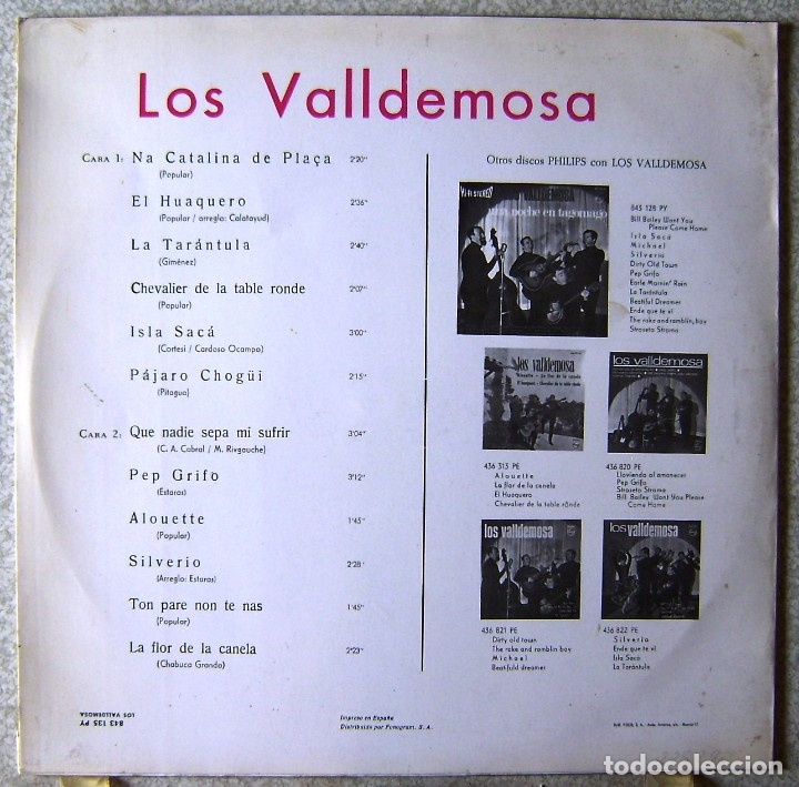 Discos de vinilo: LOS VALLDEMOSA...RARO - Foto 2