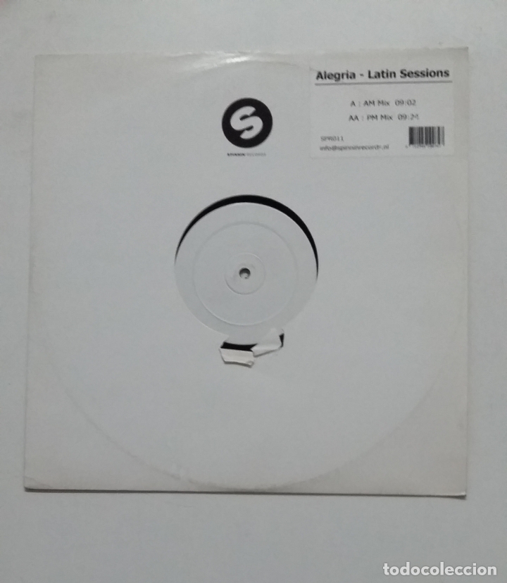 Discos de vinilo: ALEGRIA LATIN SESSIONS. MAXI SINGLE. TDKDA70 - Foto 1