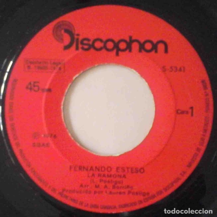 Discos de vinilo: Fernando Esteso - Lauren Postigo: La Ramona / El destape - Foto 3