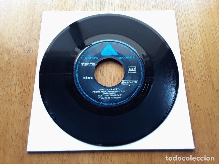 Discos de vinilo: PATTI SMITH GROUP - FREDERICK 1979 ORIGINAL SINGLE - Foto 3