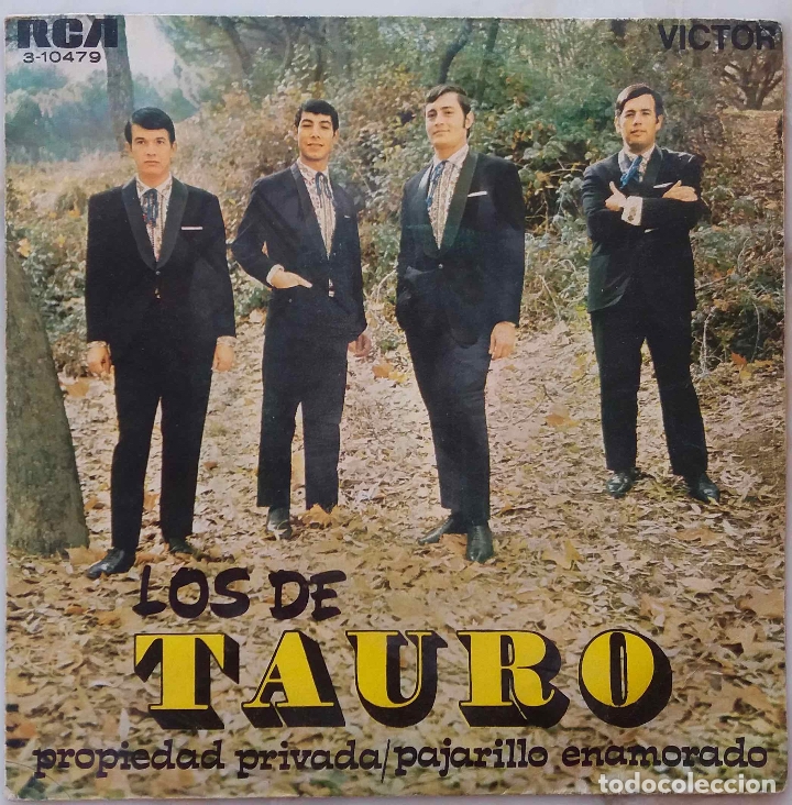 Discos de vinilo: LOS DE TAURO, PROPIEDAD PRIVADA. SINGLE ESPA&Ntilde;A - Foto 1