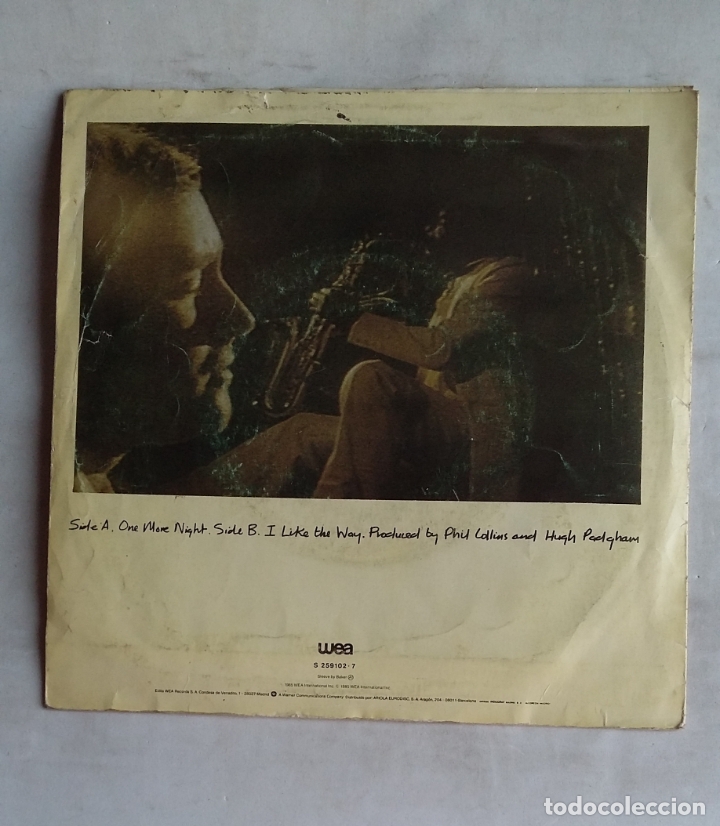 Discos de vinilo: Phill Collins - One More Night. single. TDKDS18 - Foto 2