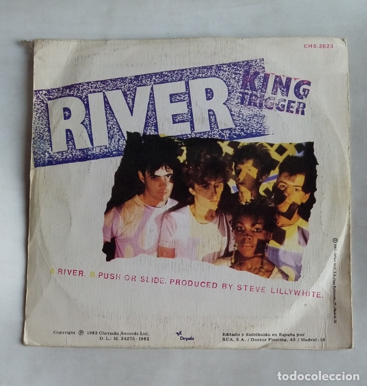 Discos de vinilo: KING TRIGGER - river / push or slide - SINGLE. tdkds18 - Foto 2