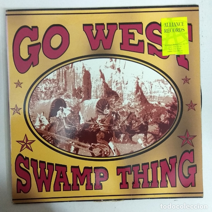 Discos de vinilo: MAXI SINGLE DISCO VINILO GO WEST SWAMP THING - Foto 1
