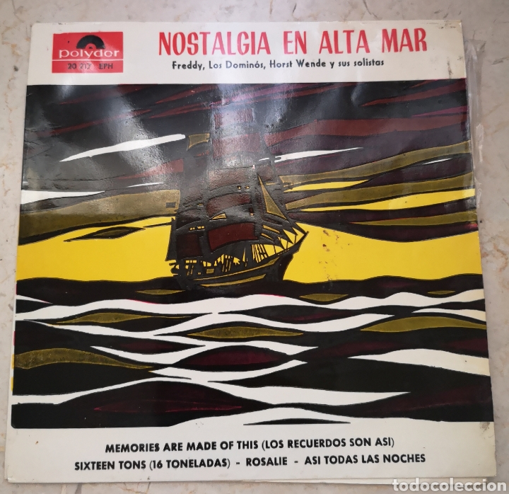 Discos de vinilo: Nostalgia en alta mar single vinilo - Foto 1
