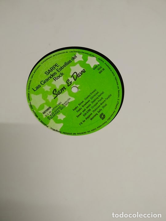 Discos de vinilo: Sam & Dave &lrm;&ndash; Las Grandes Estrellas Del Rock - Foto 1