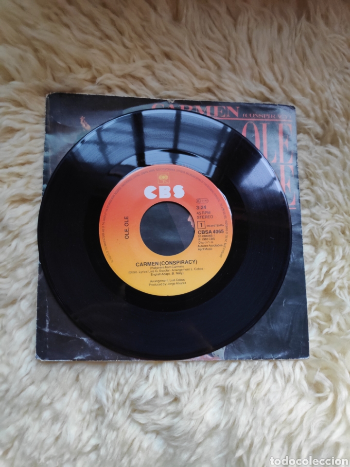 Discos de vinilo: Ole ole - Carmen - Conspiracy - Version inglesa - Single vinilo - Foto 4
