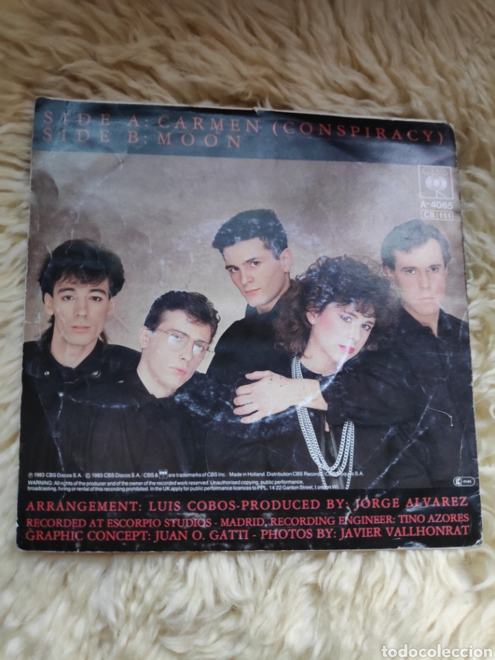 Discos de vinilo: Ole ole - Carmen - Conspiracy - Version inglesa - Single vinilo - Foto 1