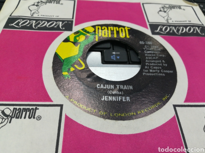 Discos de vinilo: Jennifer single Cajun train u.k. 1970 - Foto 1