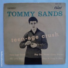 Disques de vinyle: EP ESPAÑOL - TOMMY SANDS - TEEN-AGE CRUSH. Lote 177527678