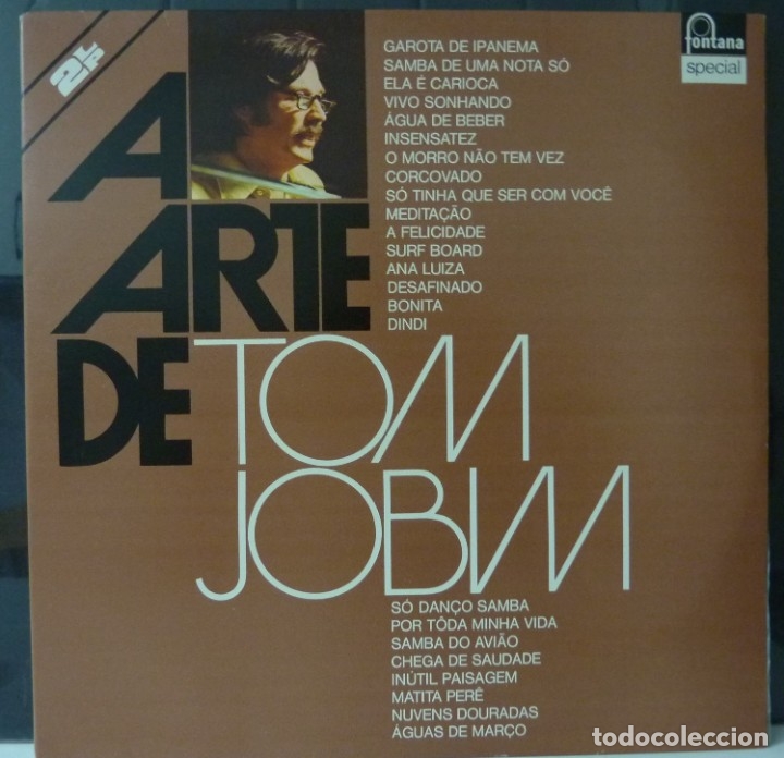 Disques de vinyle: TOM JOBIM/ A ARTE DE TOM JOBIM//1976//PORTADA Y DISCO DOBLE//(VG VG). LP