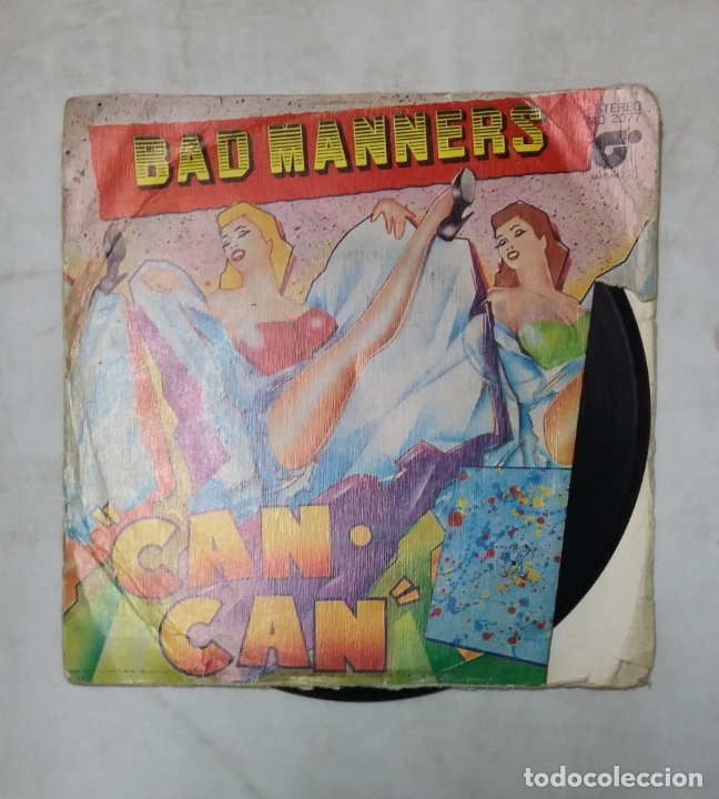 Discos de vinilo: BAD MANNERS - CAN CAN. SINGLE. TDKDS19 - Foto 1