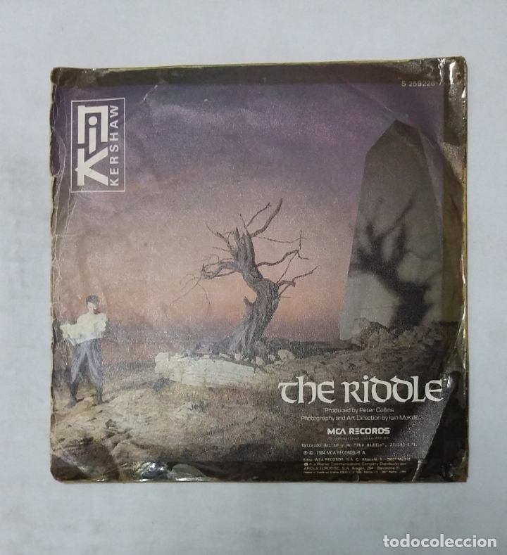 Discos de vinilo: Nik Kershaw &lrm;&ndash; The Riddle. single. TDKDS19 - Foto 2