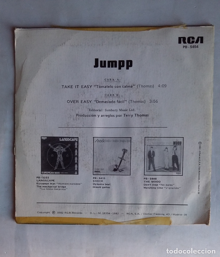 Discos de vinilo: Jumpp: Take it Easy. SINGLE. TDKDS19 - Foto 2