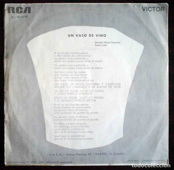 Discos de vinilo: Henry Stephen - Un vaso de vino / Stella - Foto 2