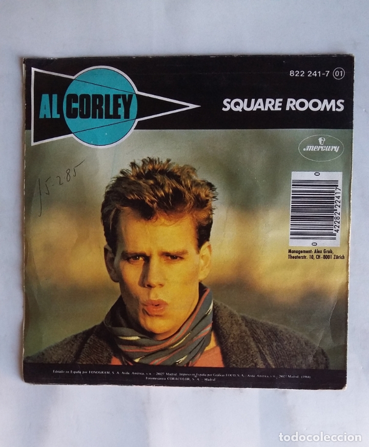 Discos de vinilo: AL CORLEY - SQUARE ROOMS - SINGLE. tdkds19 - Foto 2