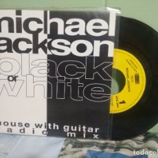 Discos de vinilo: MICHAEL JACKSON BLACK OR WHITE - RADIO MIX SINGLE SPAIN 1991 PDELUXE